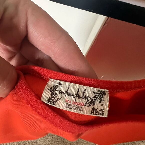 FREE PEOPLE INTIMATELY ORANGE BODYSUIT - Picture 3 of 3